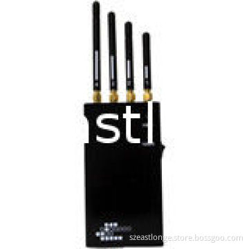 4g 2400mhz 4 Antennas Portable Cell Phone Jammer / Blocker / Shield Device